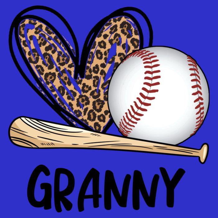 Baseball Granny Leopard Heart Baseball Lover Great Gift Tall T-Shirt