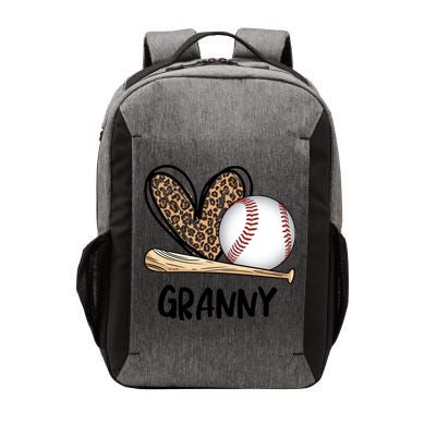 Baseball Granny Leopard Heart Baseball Lover Great Gift Vector Backpack