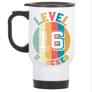 Birthday Gift Level Unlocked 16 Years Stainless Steel Travel Mug