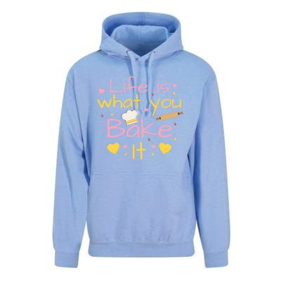 Baking Gift Life Is What You Bake It Humor Cute Gift Unisex Surf Hoodie