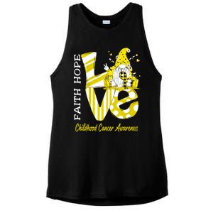 Bee Gnome Love Hood Cancer Awareness Great Gift Ladies PosiCharge Tri-Blend Wicking Tank