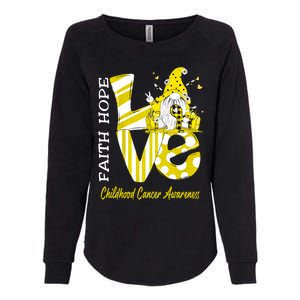 Bee Gnome Love Hood Cancer Awareness Great Gift Womens California Wash Sweatshirt