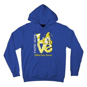 Bee Gnome Love Hood Cancer Awareness Great Gift Hoodie