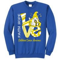 Bee Gnome Love Hood Cancer Awareness Great Gift Sweatshirt