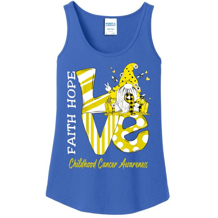 Bee Gnome Love Hood Cancer Awareness Great Gift Ladies Essential Tank