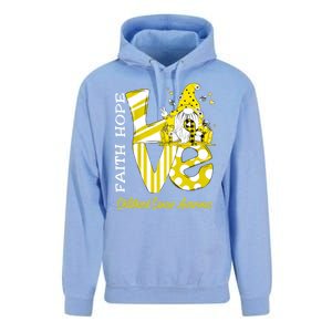 Bee Gnome Love Hood Cancer Awareness Great Gift Unisex Surf Hoodie