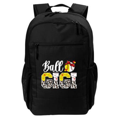 Ball Gigi Leopard Baseball Softball Gigi Grandma Great Gift Backpack