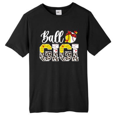 Ball Gigi Leopard Baseball Softball Gigi Grandma Great Gift Tall Fusion ChromaSoft Performance T-Shirt