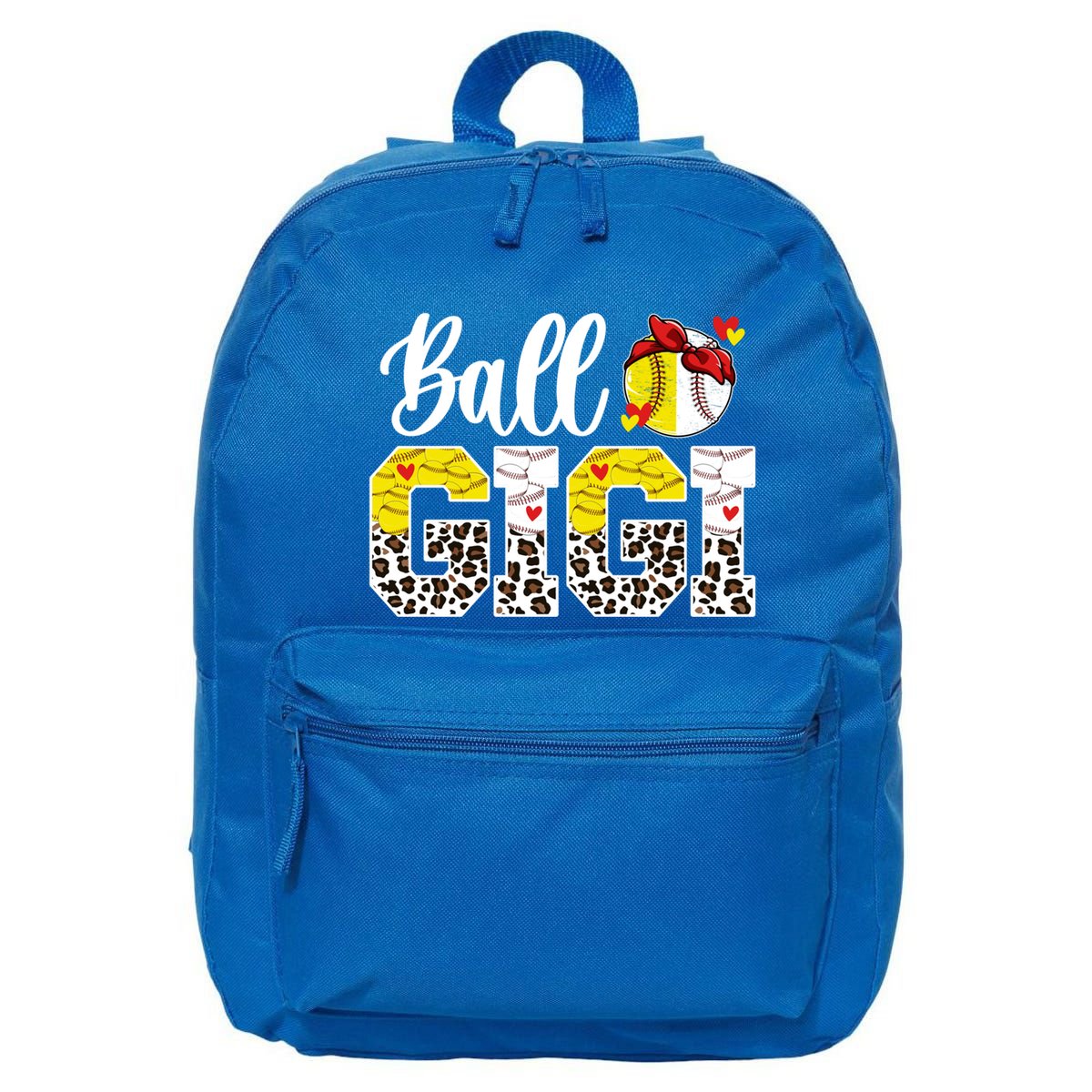 Ball Gigi Leopard Baseball Softball Gigi Grandma Great Gift 16 in Basic Backpack