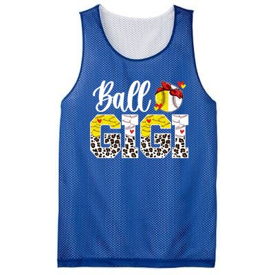 Ball Gigi Leopard Baseball Softball Gigi Grandma Great Gift Mesh Reversible Basketball Jersey Tank