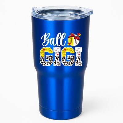 Ball Gigi Leopard Baseball Softball Gigi Grandma Great Gift Tumbler