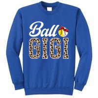 Ball Gigi Leopard Softball Baseball Gigi Grandma Meaningful Gift Sweatshirt