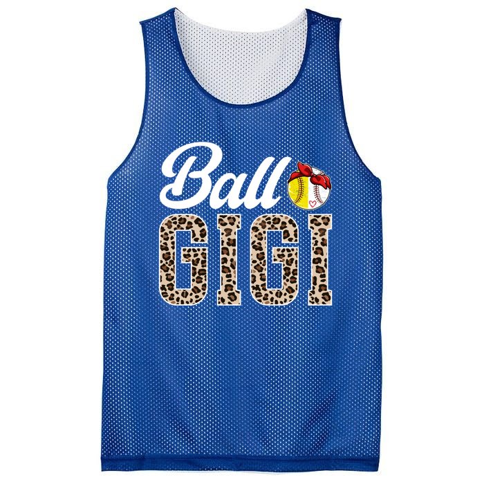 Ball Gigi Leopard Softball Baseball Gigi Grandma Meaningful Gift Mesh Reversible Basketball Jersey Tank