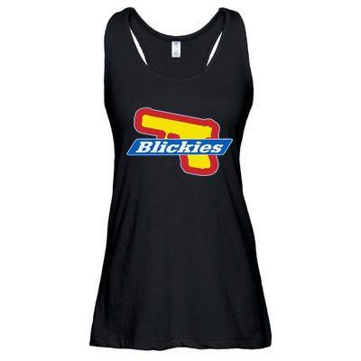 Blickies Gun Limited Ladies Essential Flowy Tank