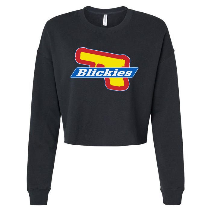 Blickies Gun Limited Cropped Pullover Crew