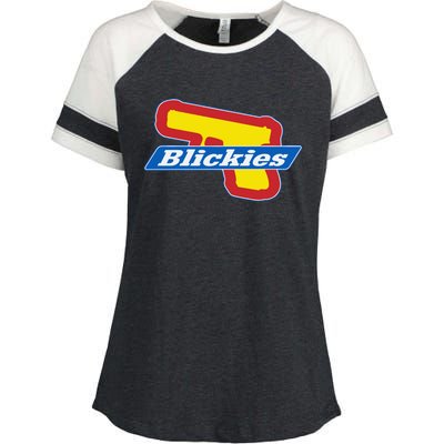 Blickies Gun Limited Enza Ladies Jersey Colorblock Tee