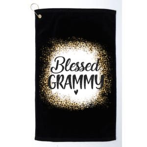 Blessed Grammy Leopard Gift Best Mom Ever Mother's Day Cool Gift Platinum Collection Golf Towel