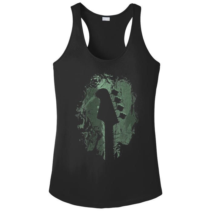 Bass Guitar Lover Art Guitarist Bass Players Vintage Guitar Ladies PosiCharge Competitor Racerback Tank