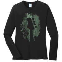 Bass Guitar Lover Art Guitarist Bass Players Vintage Guitar Ladies Long Sleeve Shirt