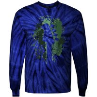 Bass Guitar Lover Art Guitarist Bass Players Vintage Guitar Tie-Dye Long Sleeve Shirt