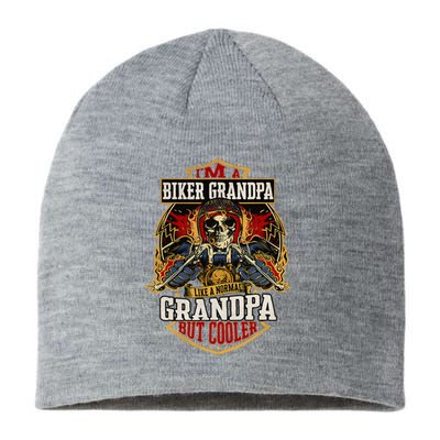 Biker Grandpa Like A Normal Grandpa But Cooler Sustainable Beanie