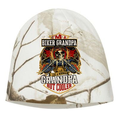 Biker Grandpa Like A Normal Grandpa But Cooler Kati - Camo Knit Beanie