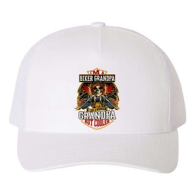 Biker Grandpa Like A Normal Grandpa But Cooler Yupoong Adult 5-Panel Trucker Hat