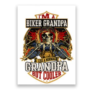 Biker Grandpa Like A Normal Grandpa But Cooler Poster