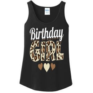 Birthday Girl Leopard Ladies Essential Tank