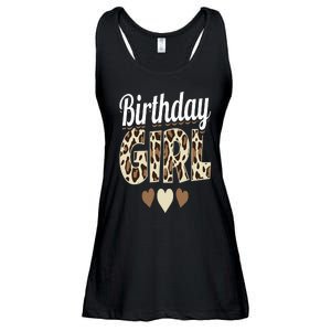 Birthday Girl Leopard Ladies Essential Flowy Tank