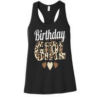 Birthday Girl Leopard Women's Racerback Tank