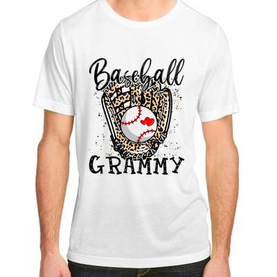 Baseball Grammy Leopard Game Day Baseball Lover Mothers Day Adult ChromaSoft Performance T-Shirt