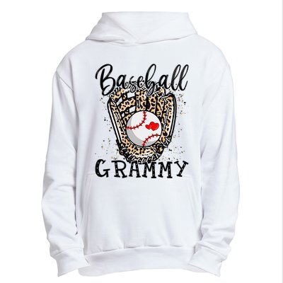 Baseball Grammy Leopard Game Day Baseball Lover Mothers Day Urban Pullover Hoodie