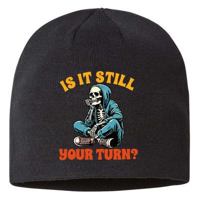 Board Game Lover Skeleton Game Night Is It Still Your Turn Sustainable Beanie