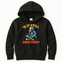 Board Game Lover Skeleton Game Night Is It Still Your Turn Kids Hoodie