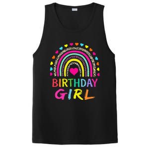 Birthday Girl Leopard Rainbow Birthday Party Family PosiCharge Competitor Tank