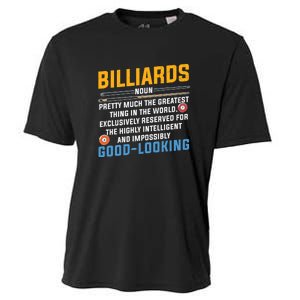 Billiards Good Looking Billiards Dad Gift For Father’s Day Cooling Performance Crew T-Shirt