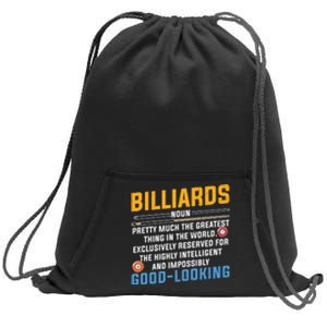 Billiards Good Looking Billiards Dad Gift For Father’s Day Sweatshirt Cinch Pack Bag