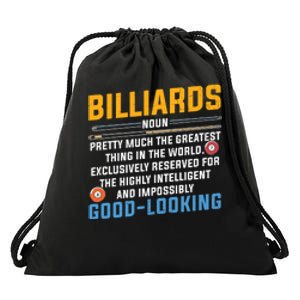 Billiards Good Looking Billiards Dad Gift For Father’s Day Drawstring Bag