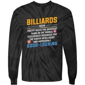 Billiards Good Looking Billiards Dad Gift For Father’s Day Tie-Dye Long Sleeve Shirt