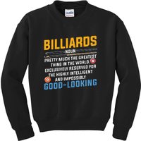 Billiards Good Looking Billiards Dad Gift For Father’s Day Kids Sweatshirt