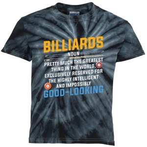 Billiards Good Looking Billiards Dad Gift For Father’s Day Kids Tie-Dye T-Shirt