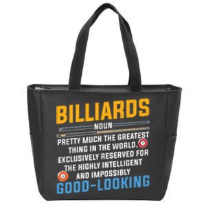 Billiards Good Looking Billiards Dad Gift For Father’s Day Zip Tote Bag