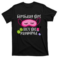 Birthday Girl Lets Get Pampered Girl Spa Day Nail Polish T-Shirt