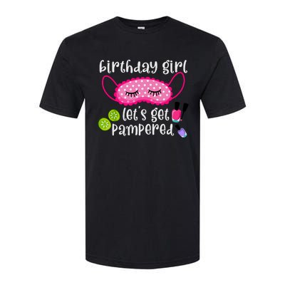 Birthday Girl Lets Get Pampered Girl Spa Day Nail Polish Softstyle CVC T-Shirt