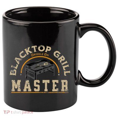 Blacktop Grill Master Griddle Bbq Stone Chef 11oz C Handle Ceramic Mug