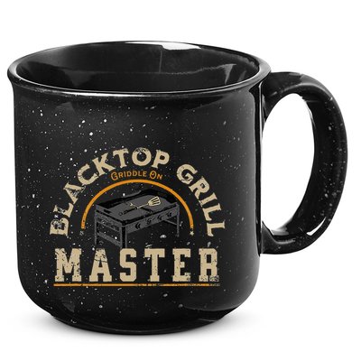 Blacktop Grill Master Griddle Bbq Stone Chef 15oz Campfire Ceramic Mug