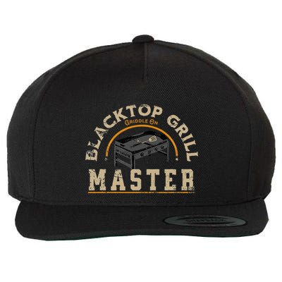 Blacktop Grill Master Griddle Bbq Stone Chef Wool Snapback Cap