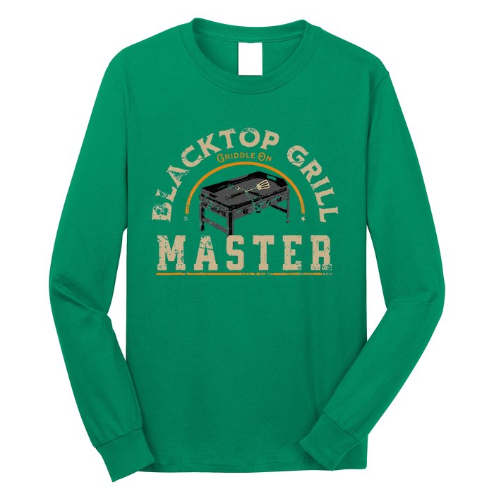 Blacktop Grill Master Griddle Bbq Stone Chef Long Sleeve Shirt