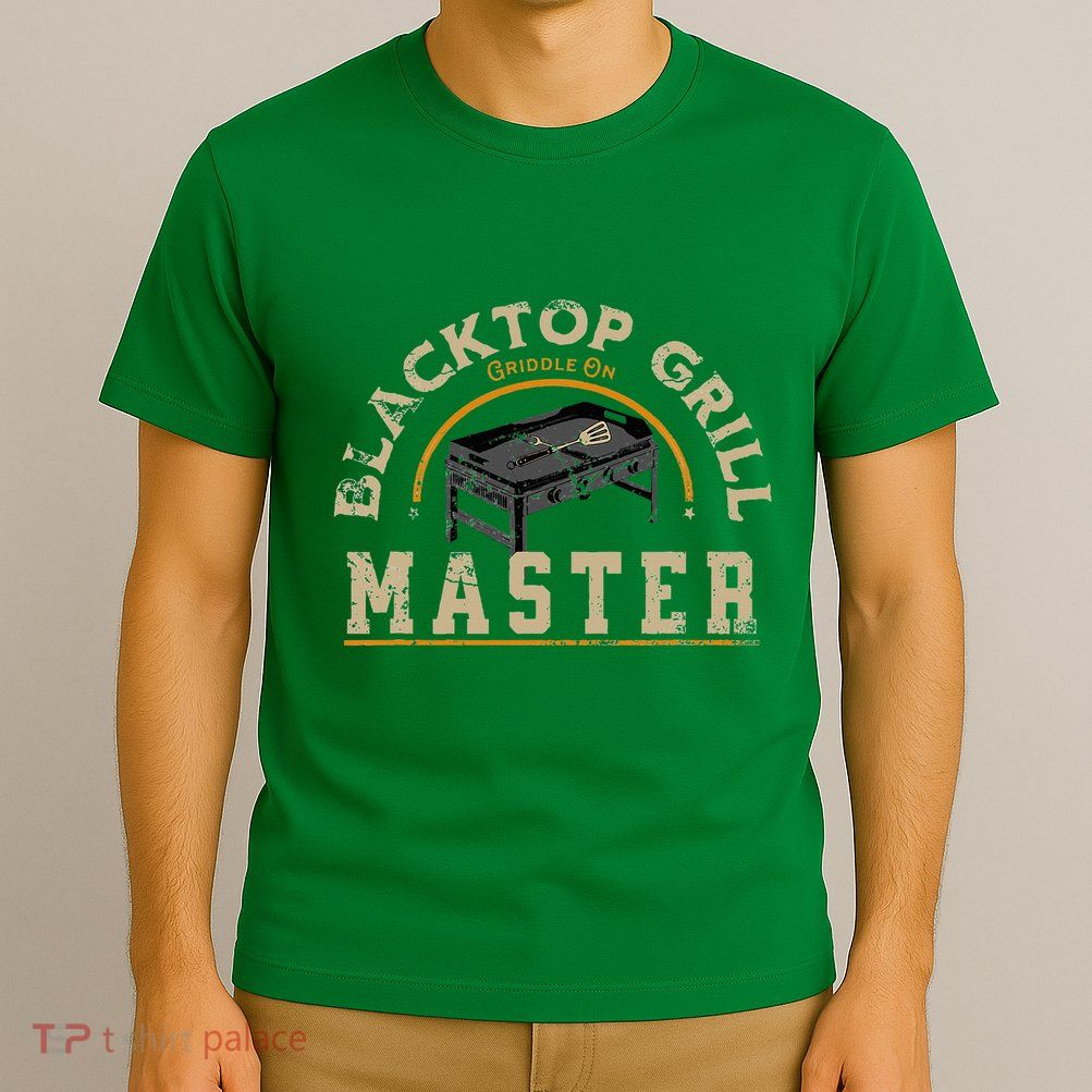 Blacktop Grill Master Griddle Bbq Stone Chef T-Shirt